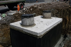 Szamba betonowe na tira z żeliwami